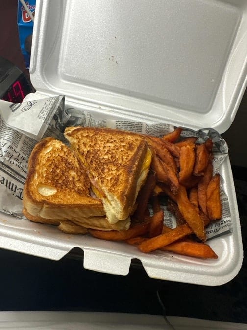 The Double Decker Ham & Cheese.